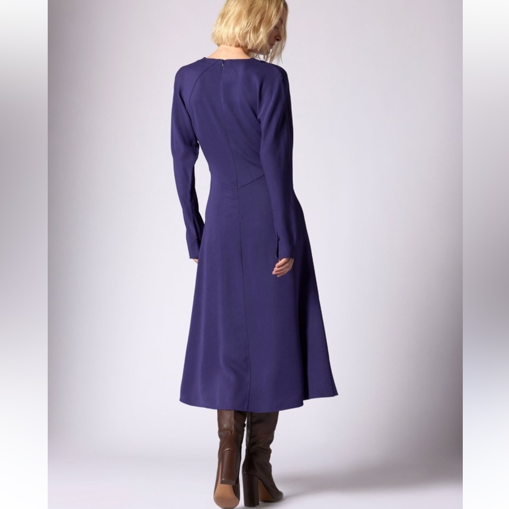 Equipment Elegant Purple Women's Midi Dress - Picture 2 of 4